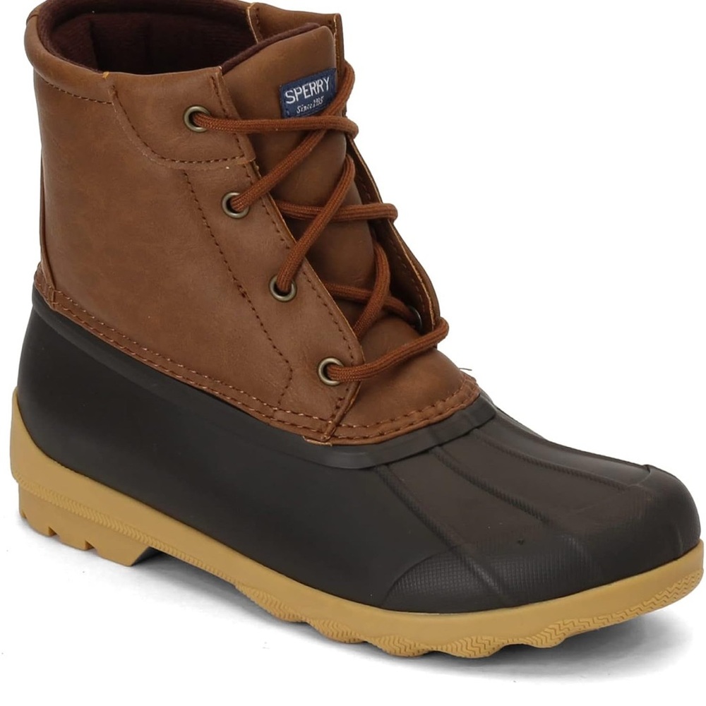 Sperry Boys's Brown Waterproof Duck Boots